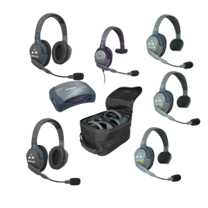 Eartec UltraLITE 6-Person HUB Intercom System with Max 4G Single Headset